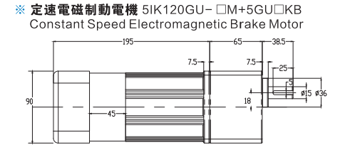 120W微型交流齒輪減速電機(jī)